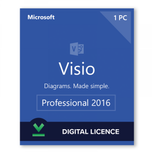 Microsoft Visio Professional 2016  Digital Licence