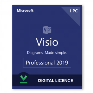 Microsoft Visio Professional 2019  Digital Licence