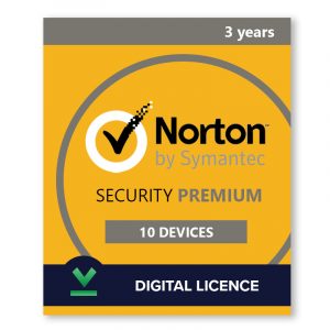 Norton Security Premium 10 Devices | 3 Years - Digital Licence